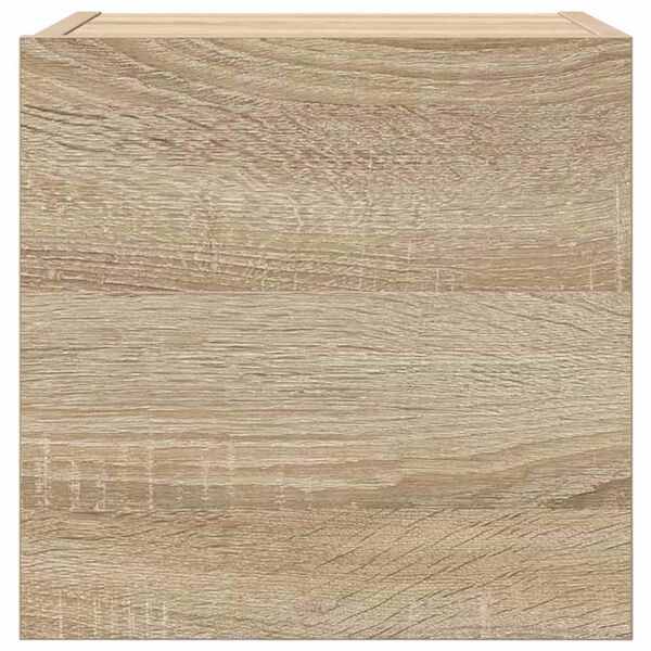 vidaXL Vegghengt TV-benk sonoma eik 30,5x30x30 cm