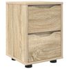 vidaXL Nattbord Sonoma eik 30,5 x 30 x 43 cm Konstruert tre