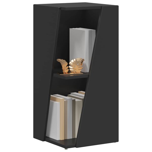 vidaXL Sidehylle Svart 33 x 32 x 70,5 cm Konstruert tre