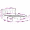 vidaXL Sengestamme Brun 120 x 200 cm Massiv furu