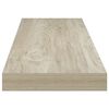vidaXL Flytende vegghylle eik 90x23,5x3,8 cm MDF