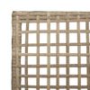 vidaXL Hage Stol 2 pcs Beige 53 x 60 x 85 cm polyrotting