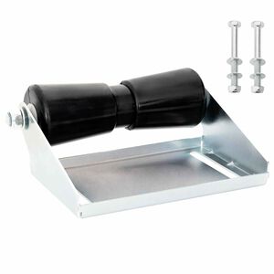 vidaXL B&aring;trulle med brakett 25,4 cm S&oslash;lv Galvanisert st&aring;l