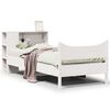 vidaXL Sengeramme uten madrass hvit 75x190 cm heltre furu