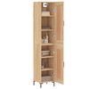 vidaXL Highboard sonoma eik 34,5x34x180 cm konstruert tre