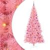 vidaXL Juletre med LED-lys Rosa 180 cm PVC og st&aring;l