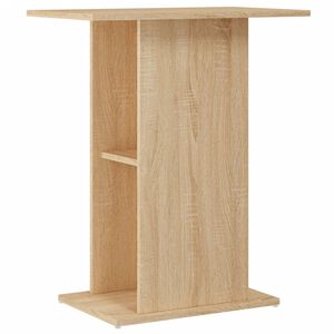 vidaXL Akvariestativ Sonoma eik 60,5x36x72,5 cm konstruert tre