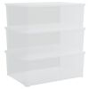 vidaXL Putekasser plast 3 stk 10 L stablebar