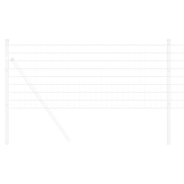 vidaXL Euro gjerde 0,6 x 25 m PVC-belagt jern