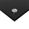 vidaXL Kj&oslash;kkenbakplate 2 pcs Svart 100 x 60 cm herdet glass
