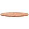 vidaXL Bordplate &Oslash;70x2,5 cm rund heltre b&oslash;ketre