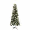 vidaXL Kunstig juletre med 300 LED gr&oslash;nn 240 cm PVC og plast og st&aring;l
