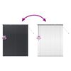 vidaXL Vindu Persienne med gardiner Svart Aluminium