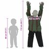 vidaXL Halloween Krypende Zombie gr&oslash;nn 112 x 25.5 x 21.5 cm Polyester
