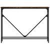 vidaXL Konsollbord røkt eik 102x22,5x75 cm konstruert tre