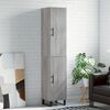 vidaXL Highboard grå sonoma 34,5x34x180 cm konstruert tre