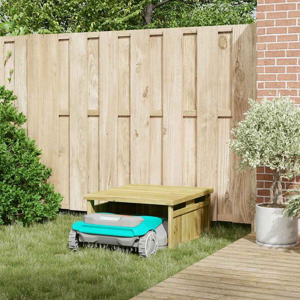 vidaXL Gressklipper Garasje Brun 73,5 x 81,5 x 38,5 cm