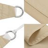 vidaXL Solseil oxfordstoff trekantet 4,5x4,5x4,5 m beige