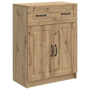 vidaXL Serviesskap Artisan eik 66 x 34,5 x 87 cm Konstruert tre