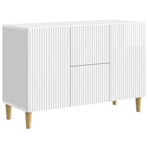 vidaXL Serviesskap H&oslash;gglans hvit 89 x 34,5 x 60 cm Konstruert tre