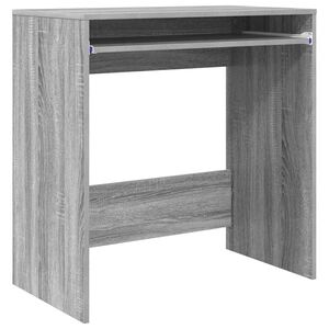 vidaXL Skrivebord Gr&aring; Sonoma Konstruert tre 77,5 x 43 x 79 cm