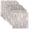 vidaXL Mosaic Fliser Krem 30 x 30 cm Marmor