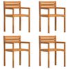 vidaXL Hagestoler 4 stk 50x53x80 cm heltre akasie