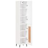 vidaXL Highboard hvit 34,5x34x180 cm konstruert tre
