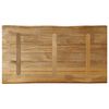 vidaXL Bordplate naturlig kant 110x60x3,8 cm grovt heltre mangotre