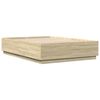 vidaXL Sengeramme sonoma eik 120x200 cm konstruert tre