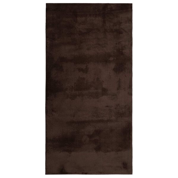 vidaXL Medium Pile Soft and Washable Rug HUARTE Brun 150 x 80 cm
