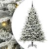 vidaXL Kunstig Forh&aring;ndsbelyst Juletre med Ballettsett Gr&oslash;nn 210 cm