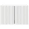 vidaXL TV Veggskap Veggmontert Hvit 59,5 x 31 x 40 cm Konstruert tre