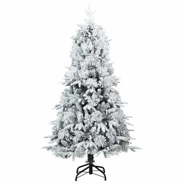 vidaXL Kunstig sammensatt juletre med 150 LED gr&oslash;nn 120 cm PE og PVC
