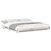 vidaXL Sengestamme Hvit 200 x 200 cm Massiv furu