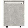 vidaXL Tralle til skrivebord betonggr&aring; 60x45x60 cm konstruert tre