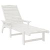 vidaXL Hage lounge møbler 3 pcs Hvit 38 x 38 x 46cm Polyethylen