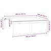 vidaXL Innvendbar Markise Antrasitt 400 x 200 cm stoff