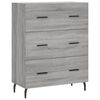 vidaXL Highboard grå sonoma 69,5x34x180 cm konstruert tre