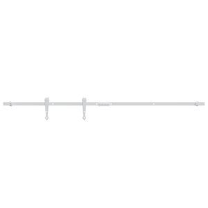 vidaXL Mini skyved&oslash;rsett karbonst&aring;l hvit 152 cm