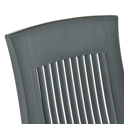 vidaXL Hagelenestoler 2 stk plast grønn