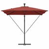 vidaXL Kantilever bananparasol Terrakotta 249 x 249 x 250 cm