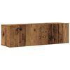 vidaXL TV-skapsett 6 deler veggmontert gammelt tre konstruert tre
