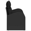 vidaXL Hagemøbelsofa Svart 124 x 62 x 69cm polyrotting