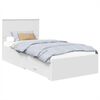 vidaXL Sengestamme med skuff Hvit 90 x 190 cm Konstruert tre