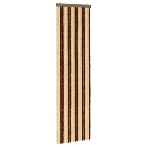 vidaXL Insektgardin Chenille Brun og Beige 56 x 200 cm 100% PP