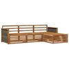 vidaXL Utend&oslash;rs sofa-sett Naturlig 249,5 x 162,5 x 73 cm