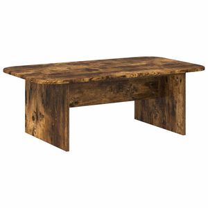 vidaXL Kaffebord R&oslash;kt eik 93 x 53 x 33 cm Konstruert tre