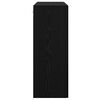 vidaXL Serviesskap Svart Eik 69,5 x 34 x 90 cm Konstruert tre