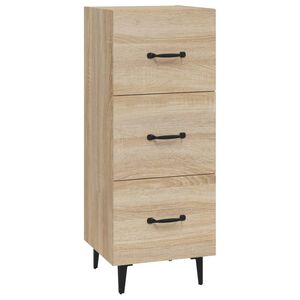 vidaXL Skjenk sonoma eik 34,5x34x90 cm konstruert tre